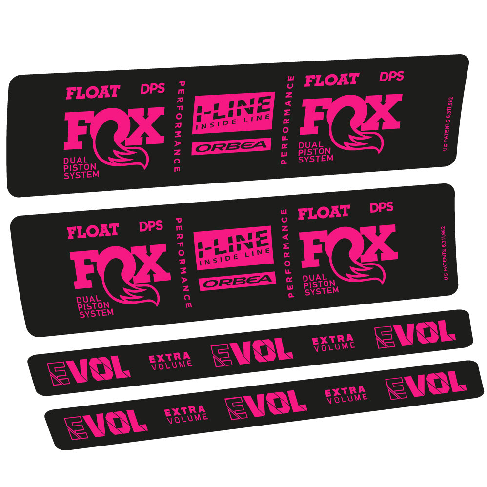 Autocollant Fox Float DPS Performance I Line, Shock Absorber, Autocollant Vélo vinyle