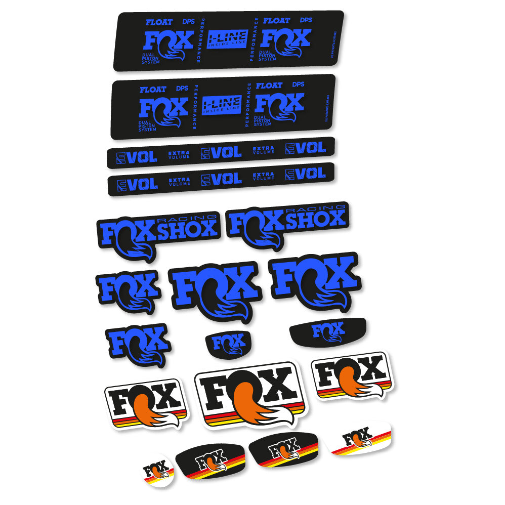 Autocollant Fox Float DPS Performance I Line, Shock Absorber, Autocollant Vélo vinyle