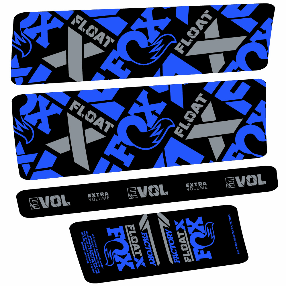 Autocollant Fox Float X Factory, Shock Absorber, Autocollant vélo vinyle