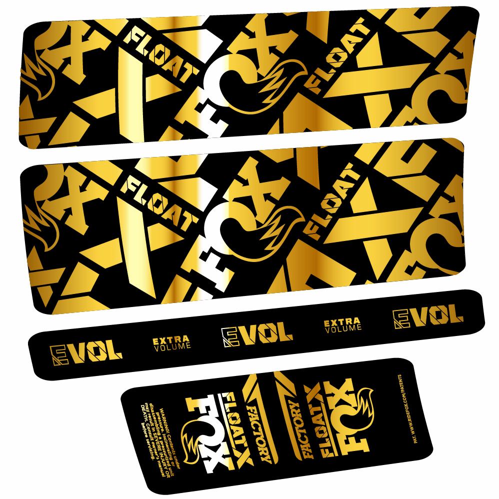 Autocollant Fox Float X Factory, Shock Absorber, Autocollant vélo vinyle