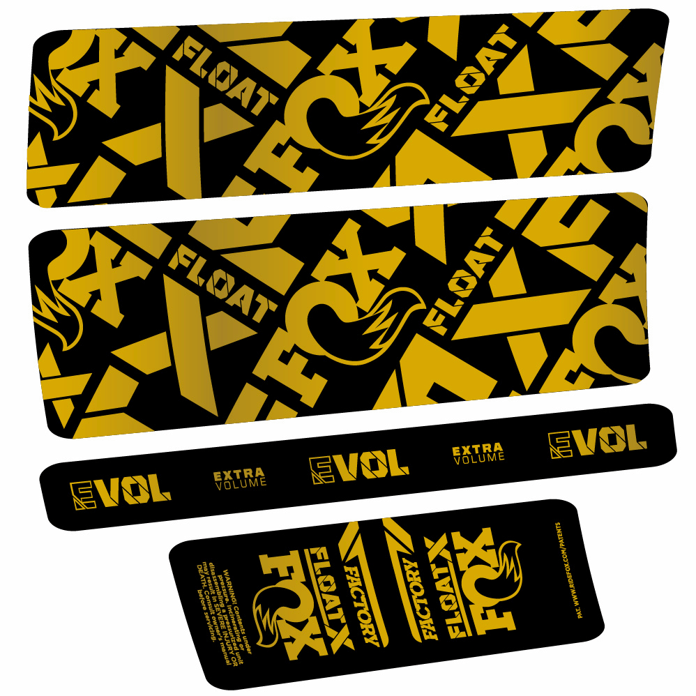 Autocollant Fox Float X Factory, Shock Absorber, Autocollant vélo vinyle
