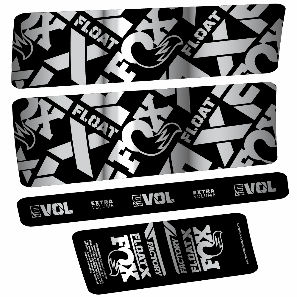 Autocollant Fox Float X Factory, Shock Absorber, Autocollant vélo vinyle