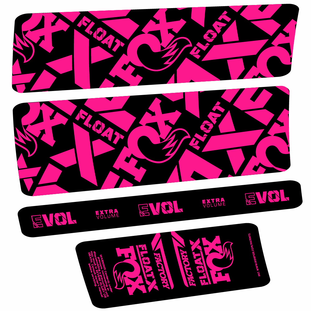 Autocollant Fox Float X Factory, Shock Absorber, Autocollant vélo vinyle