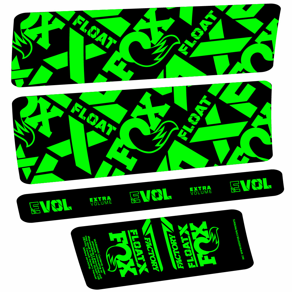 Autocollant Fox Float X Factory, Shock Absorber, Autocollant vélo vinyle