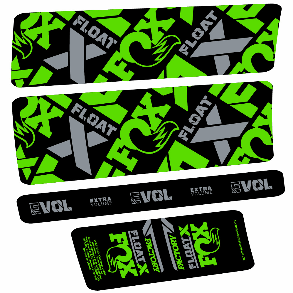 Autocollant Fox Float X Factory, Shock Absorber, Autocollant vélo vinyle