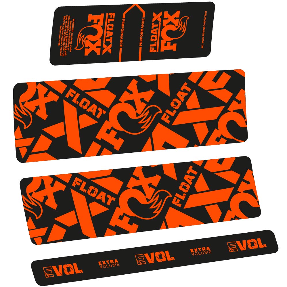 Autocollant Fox Float X Performance 2022, Shock Absorber, Autocollant Vélo vinyle