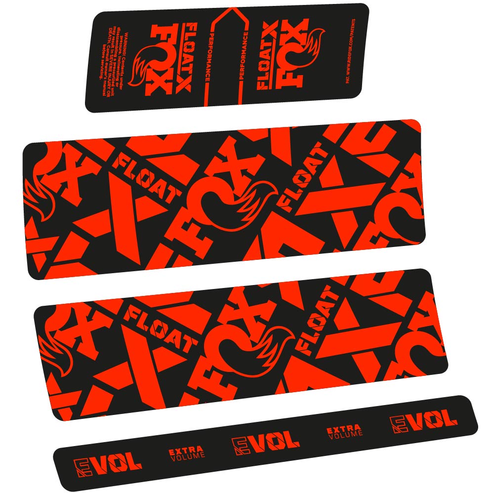 Autocollant Fox Float X Performance 2022, Shock Absorber, Autocollant Vélo vinyle