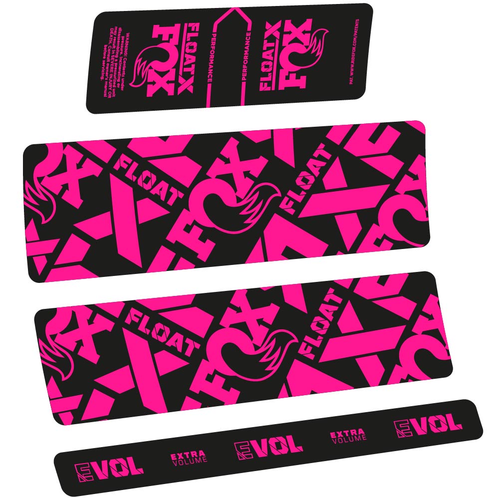 Autocollant Fox Float X Performance 2022, Shock Absorber, Autocollant Vélo vinyle
