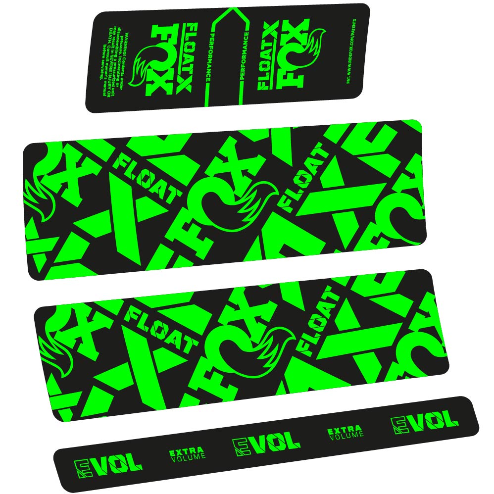 Autocollant Fox Float X Performance 2022, Shock Absorber, Autocollant Vélo vinyle