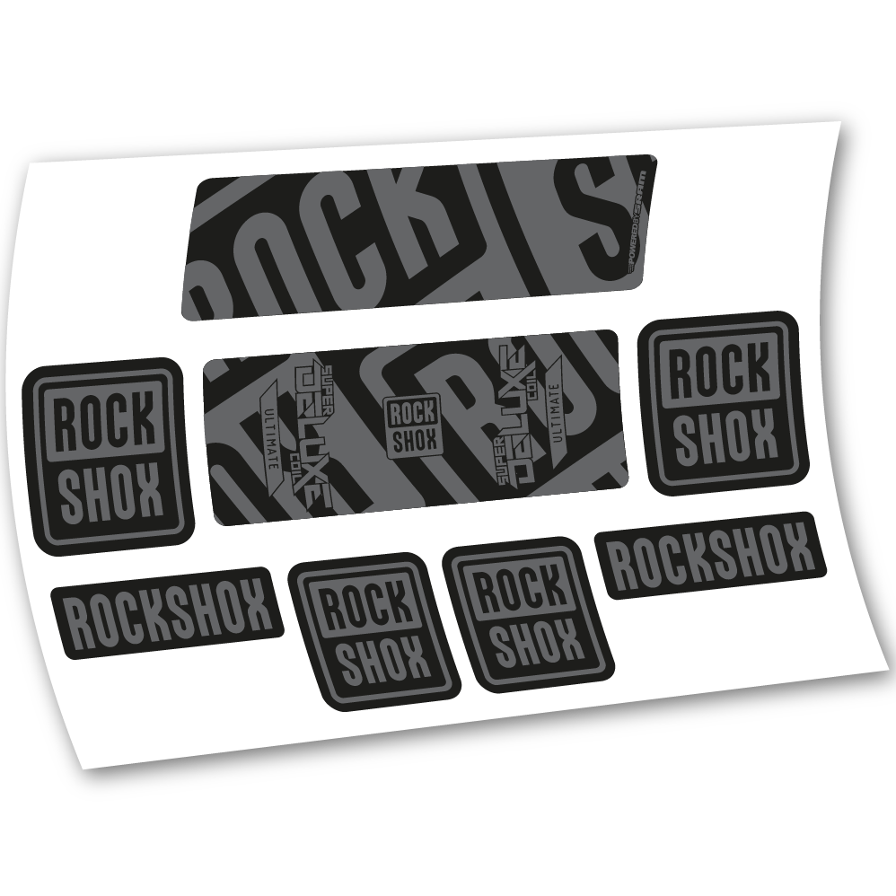 Autocollant Rock Shox Super Deluxe Ultimate Coil 2020, Amortisseur, vinyle autocollant