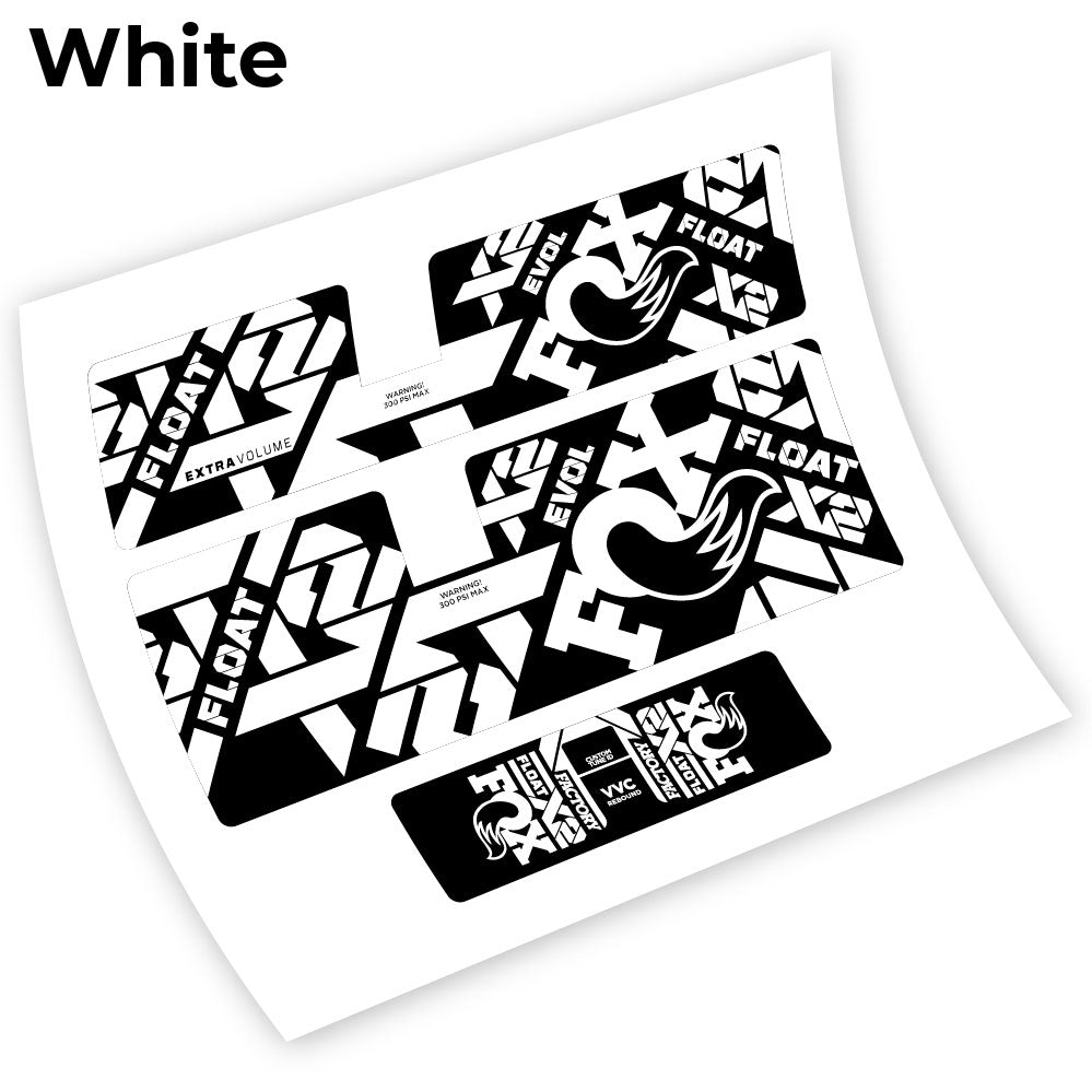 Autocollant Fox Float X2 2021, Amortisseur, autocollant vinyle