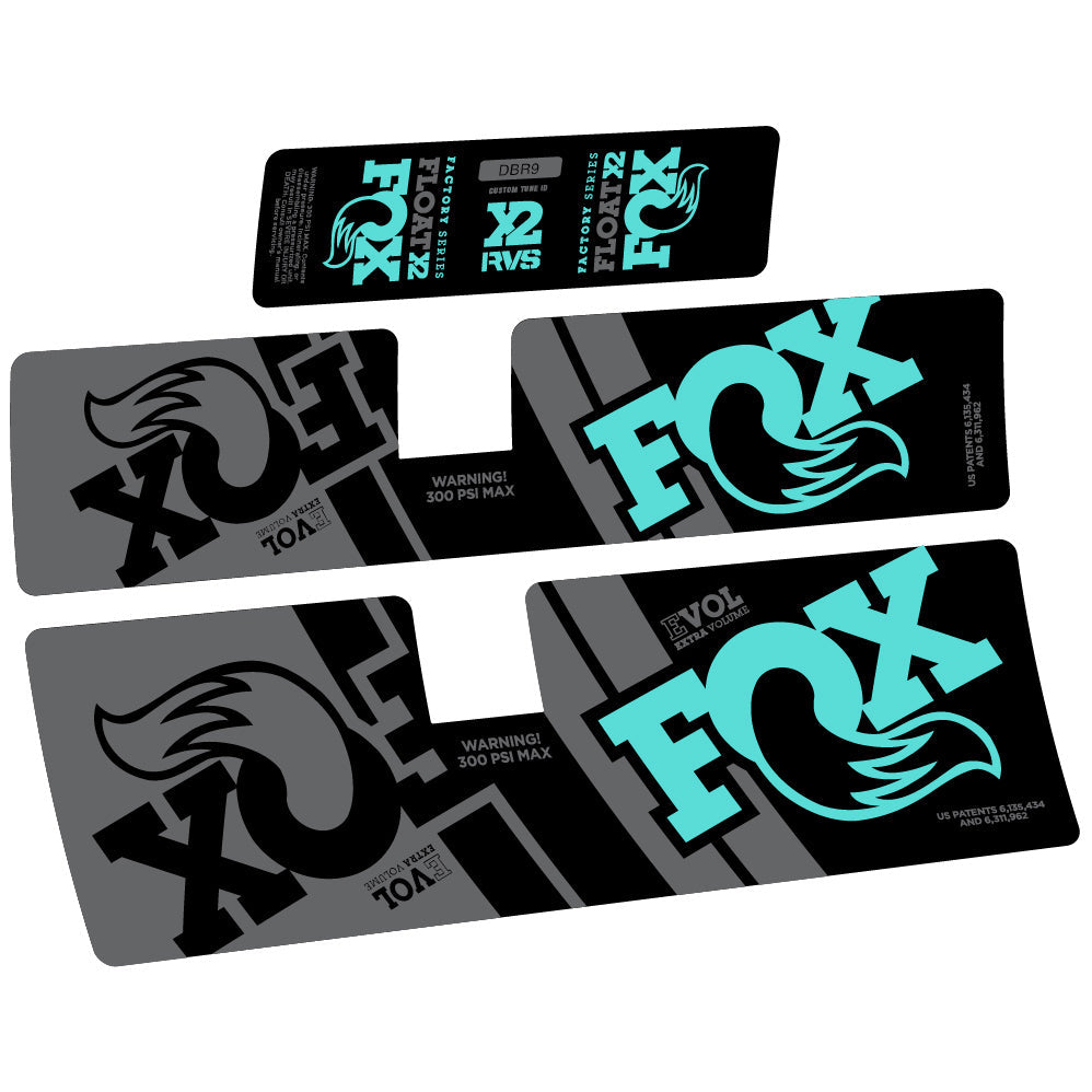 Autocollant Fox Float X2 Performance 2019, Amortisseur, Vinyle autocollant