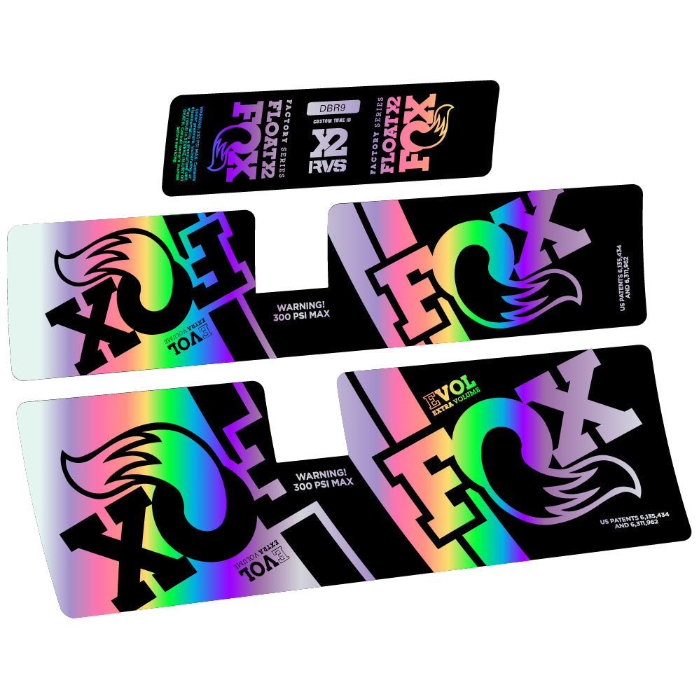 Autocollant Fox Float X2 Performance 2019, Amortisseur, Vinyle autocollant