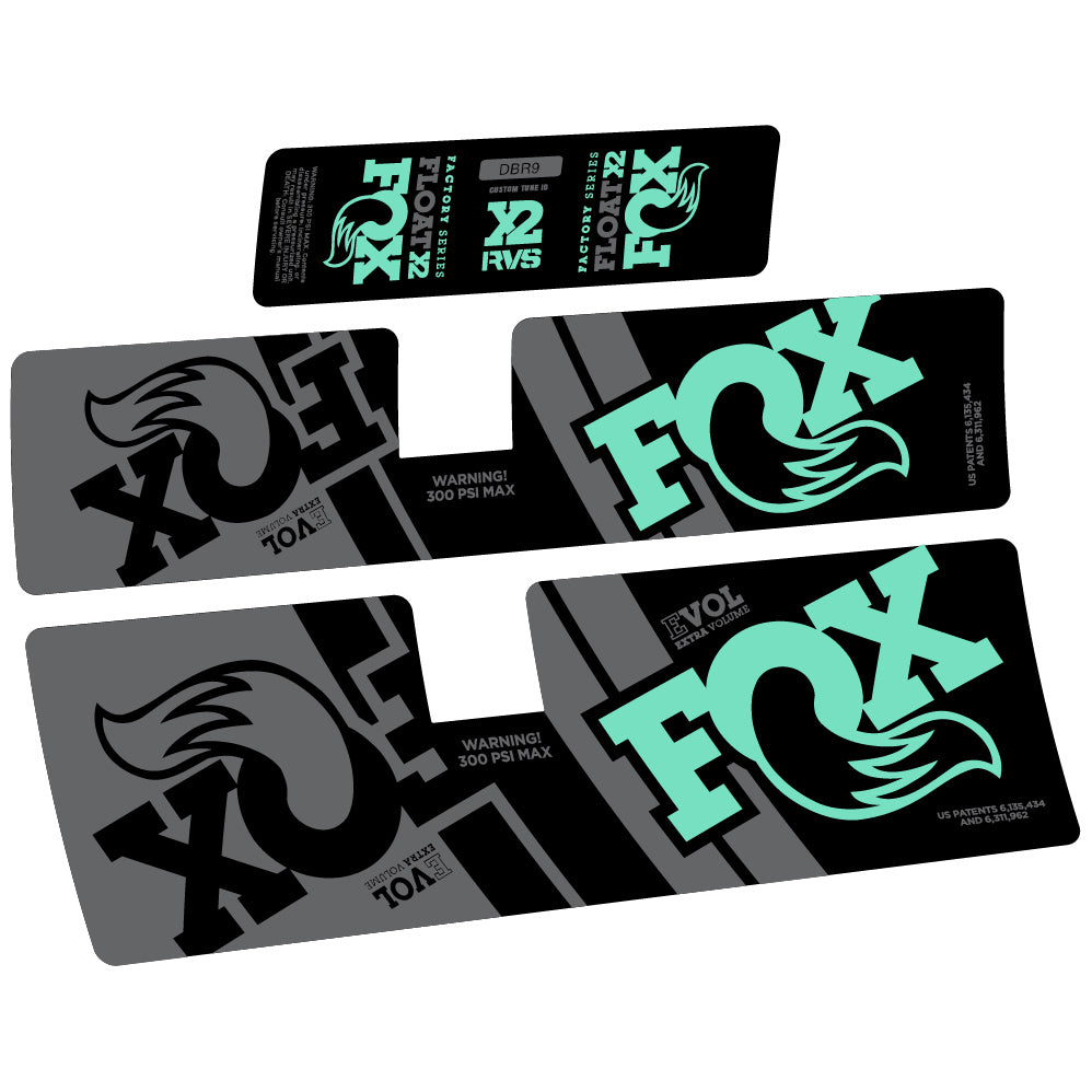 Autocollant Fox Float X2 Performance 2019, Amortisseur, Vinyle autocollant