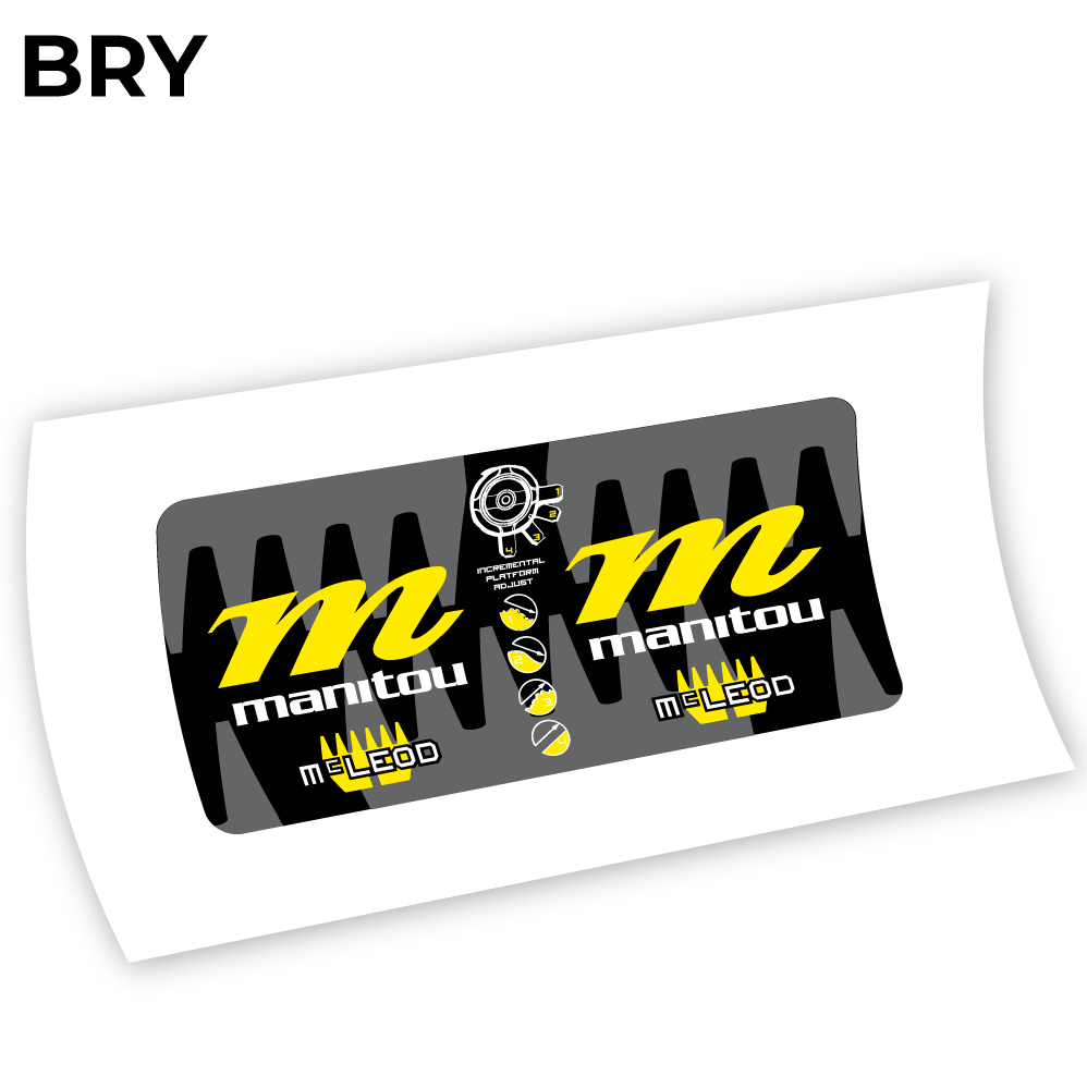 Autocollant Manitou McLEOD 2015, autocollant Amortisseur Vinyle