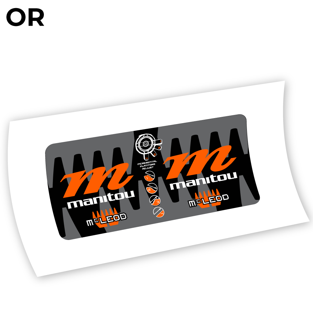 Autocollant Manitou McLEOD 2015, autocollant Amortisseur Vinyle