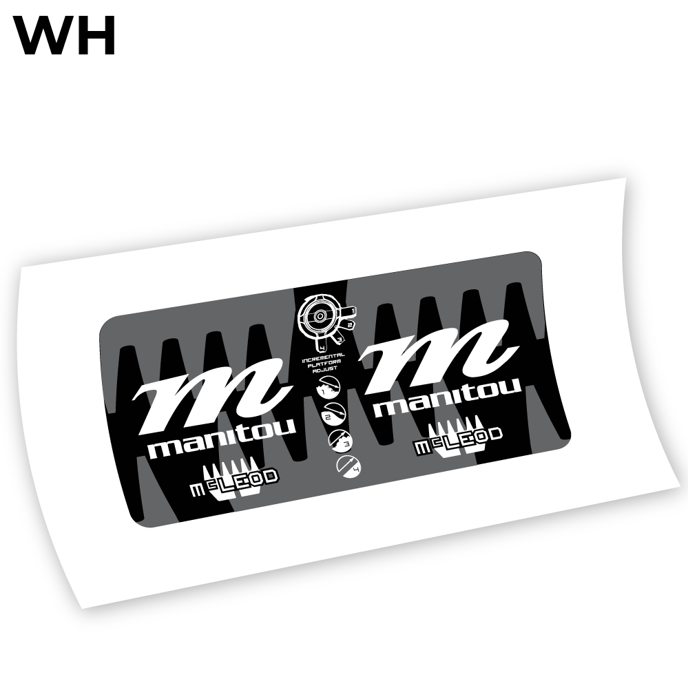 Autocollant Manitou McLEOD 2015, autocollant Amortisseur Vinyle