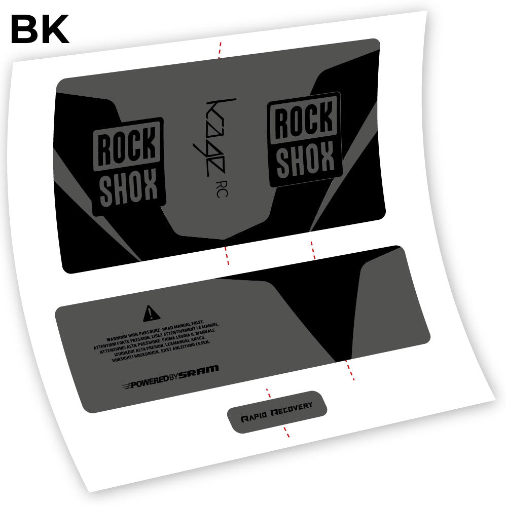 Autocollant, Rock Shox Kage 2016 RC, Amortisseur