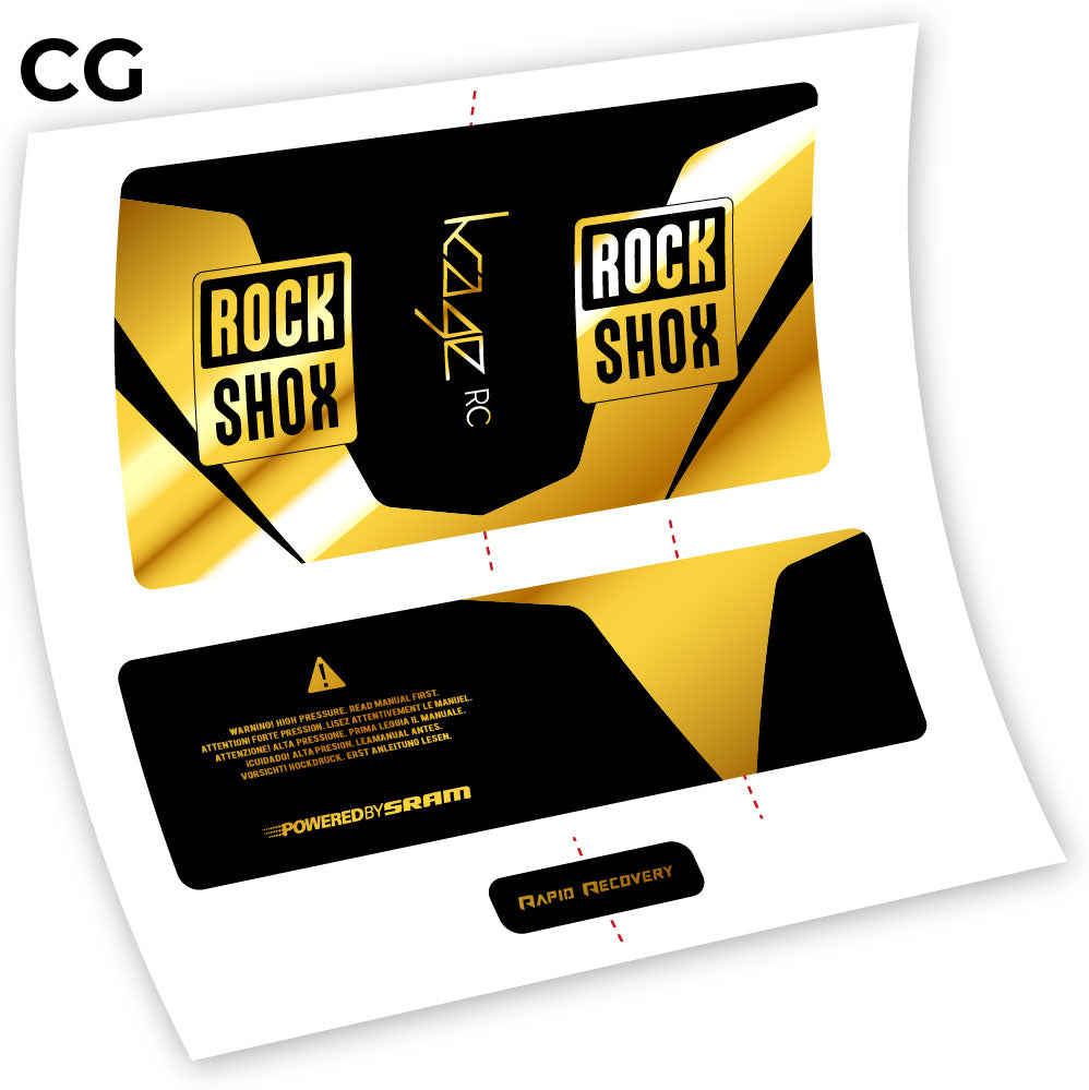 Autocollant, Rock Shox Kage 2016 RC, Amortisseur
