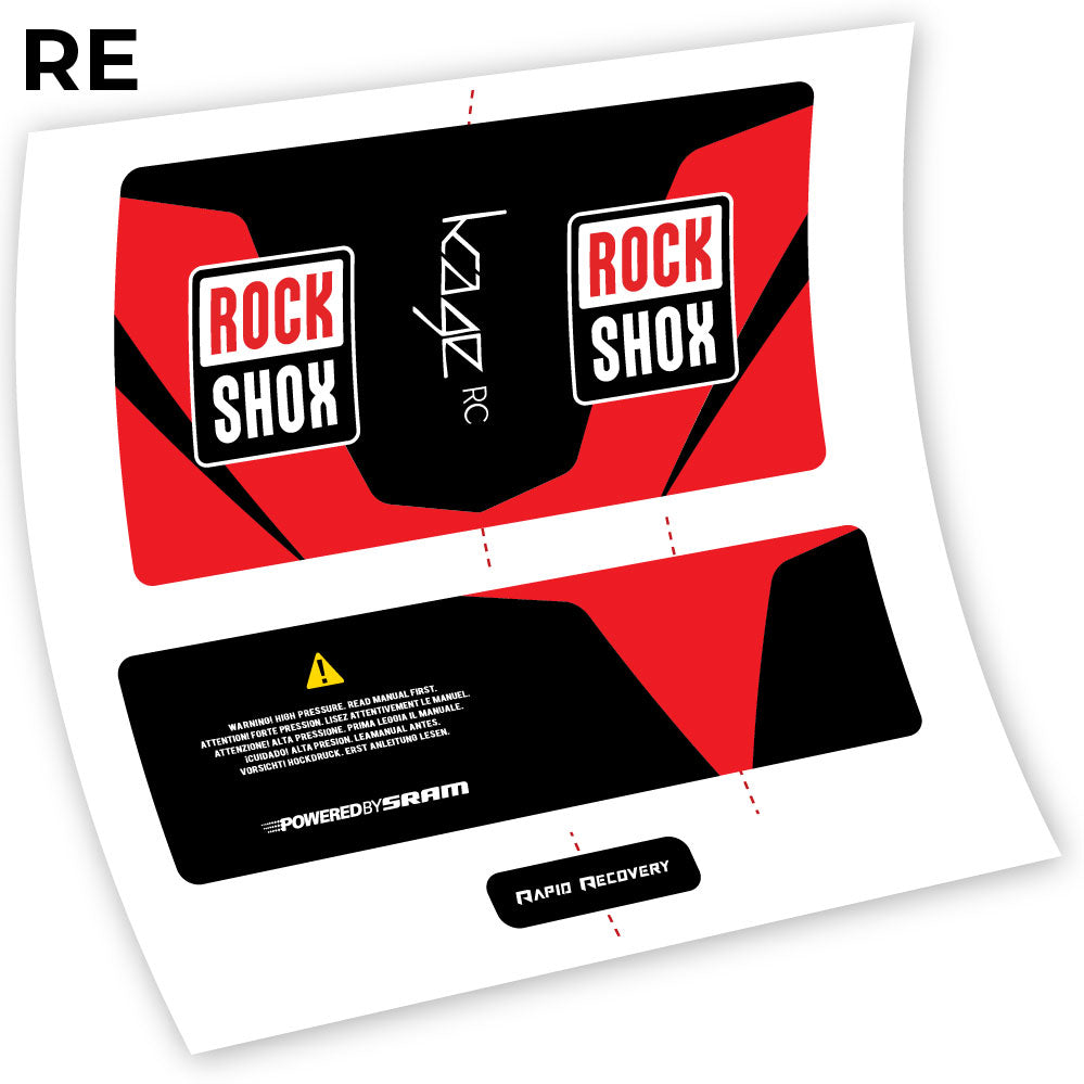 Autocollant, Rock Shox Kage 2016 RC, Amortisseur