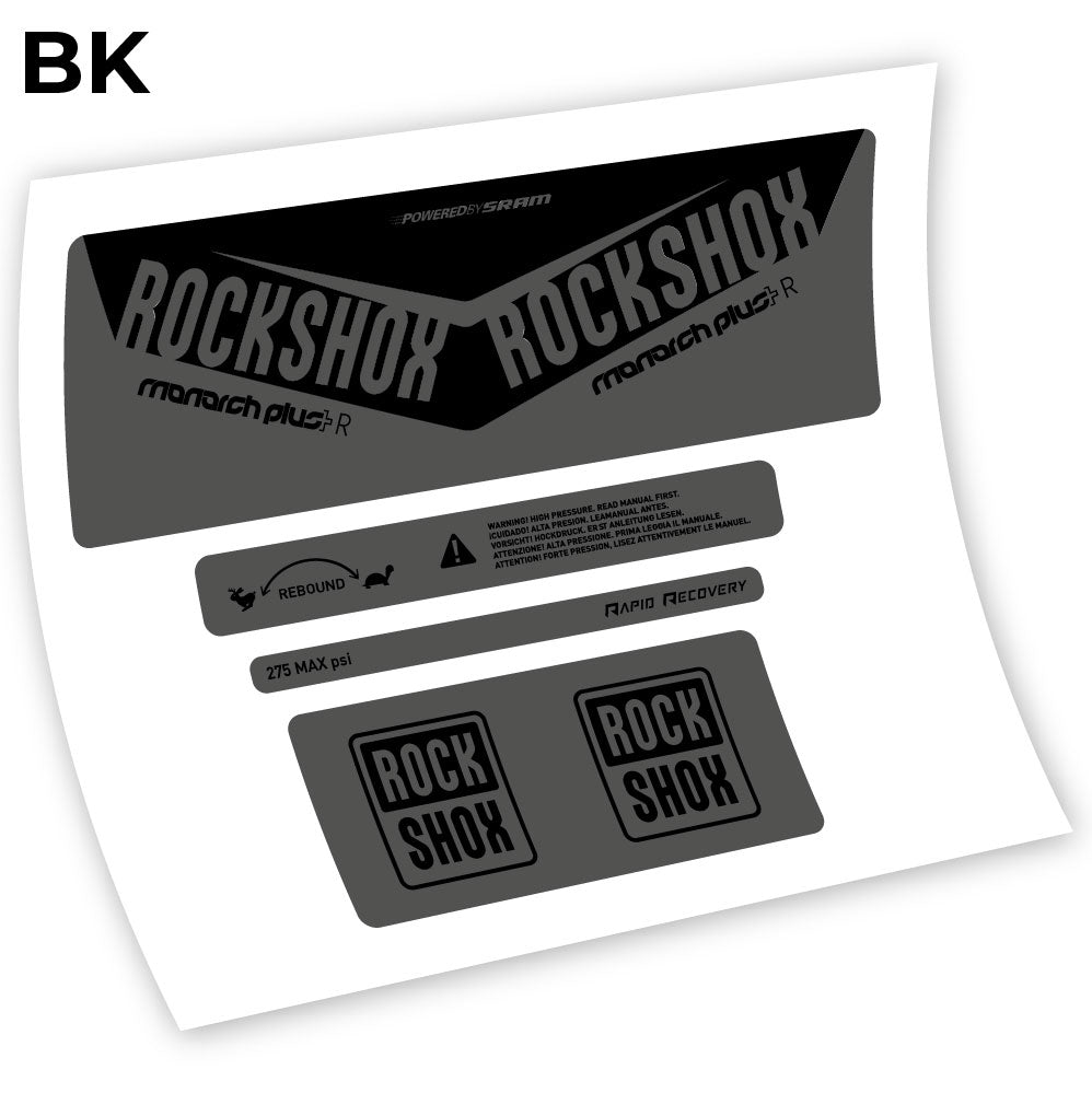 Autocollant, Rock Shox Monarch Plus R 2016, autocollant Amortisseur Vinyle