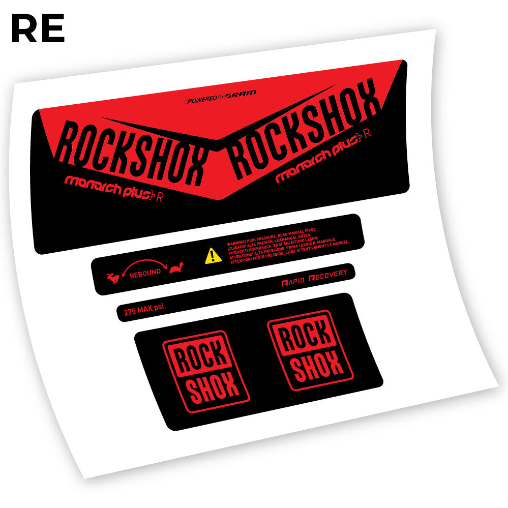 Autocollant, Rock Shox Monarch Plus R 2016, autocollant Amortisseur Vinyle
