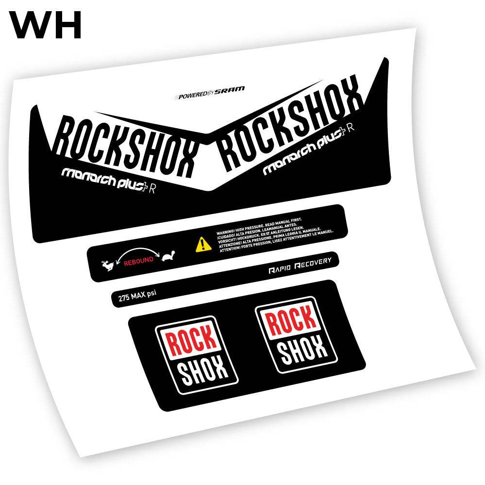 Autocollant, Rock Shox Monarch Plus R 2016, autocollant Amortisseur Vinyle