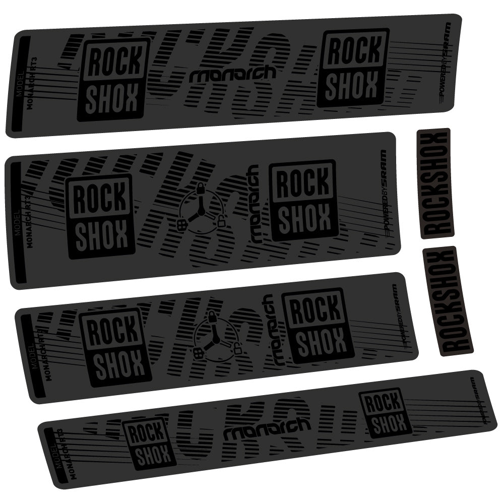 Autocollant Rock Shox Monarch RT3 2022, Amortisseur, Vinyle autocollant
