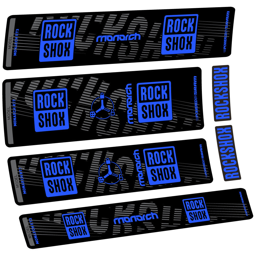 Autocollant Rock Shox Monarch RT3 2022, Amortisseur, Vinyle autocollant