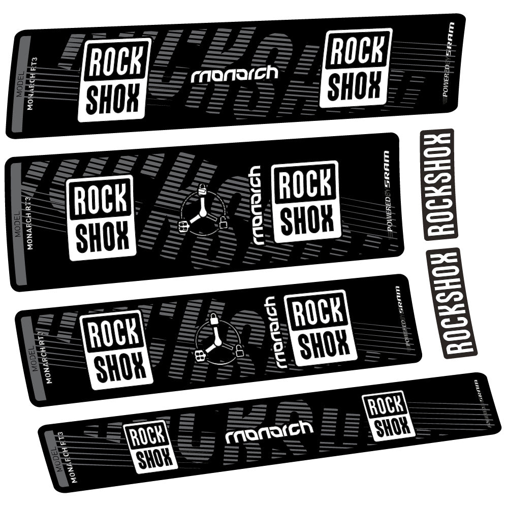 Autocollant Rock Shox Monarch RT3 2022, Amortisseur, Vinyle autocollant
