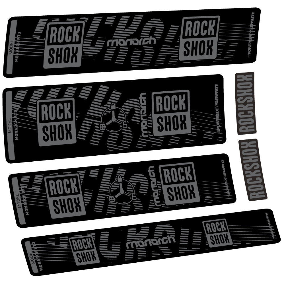 Autocollant Rock Shox Monarch RT3 2022, Amortisseur, Vinyle autocollant