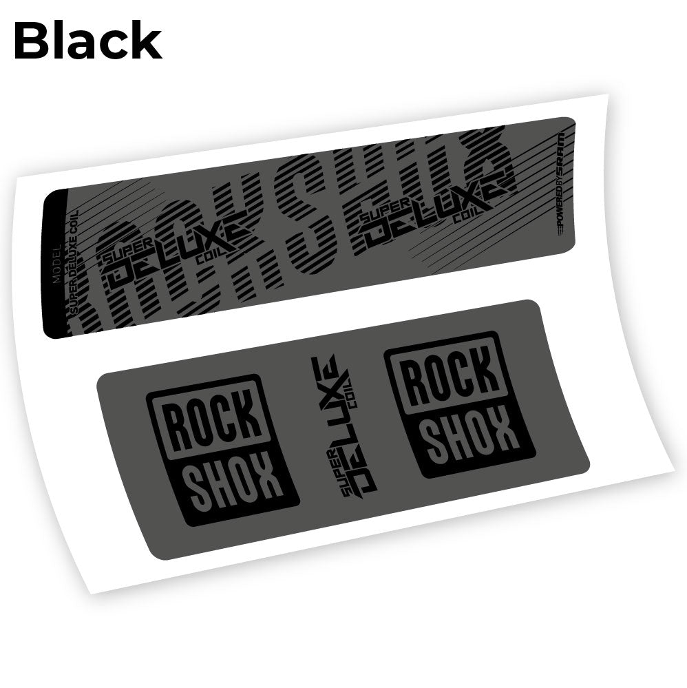 Autocollant, Rock Shox Deluxe Coil 2018, autocollant Amortisseur Vinyle