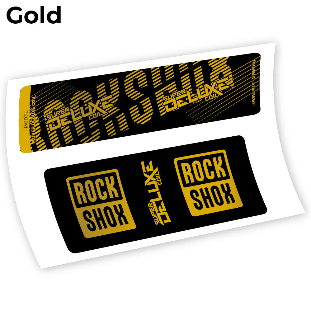 Autocollant, Rock Shox Deluxe Coil 2018, autocollant Amortisseur Vinyle