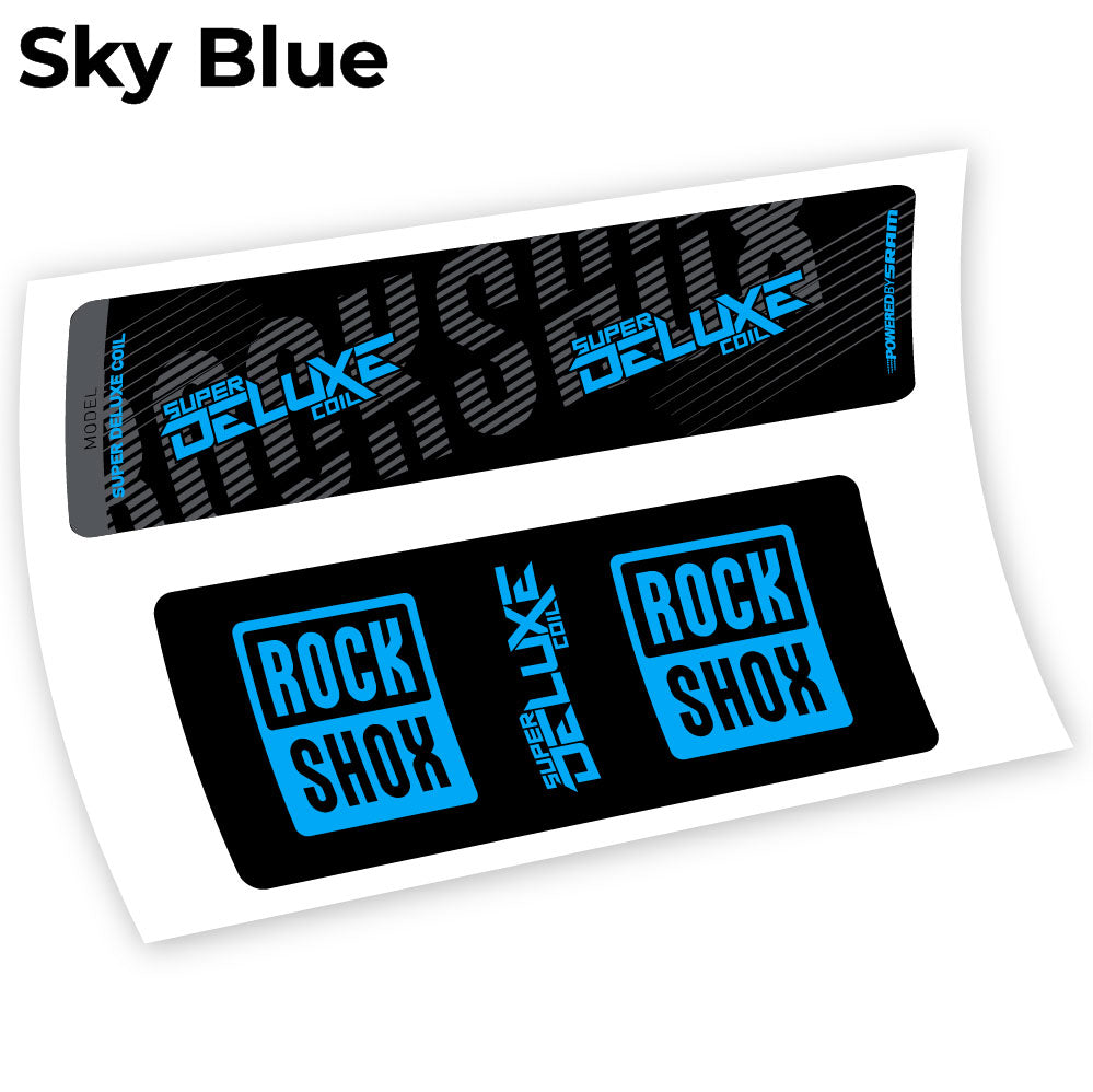 Autocollant, Rock Shox Deluxe Coil 2018, autocollant Amortisseur Vinyle