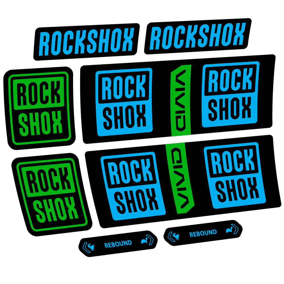 Autocollant RockShox Vivid Coil Base 2025, Shock Absorber, Autocollant Vélo vinyle