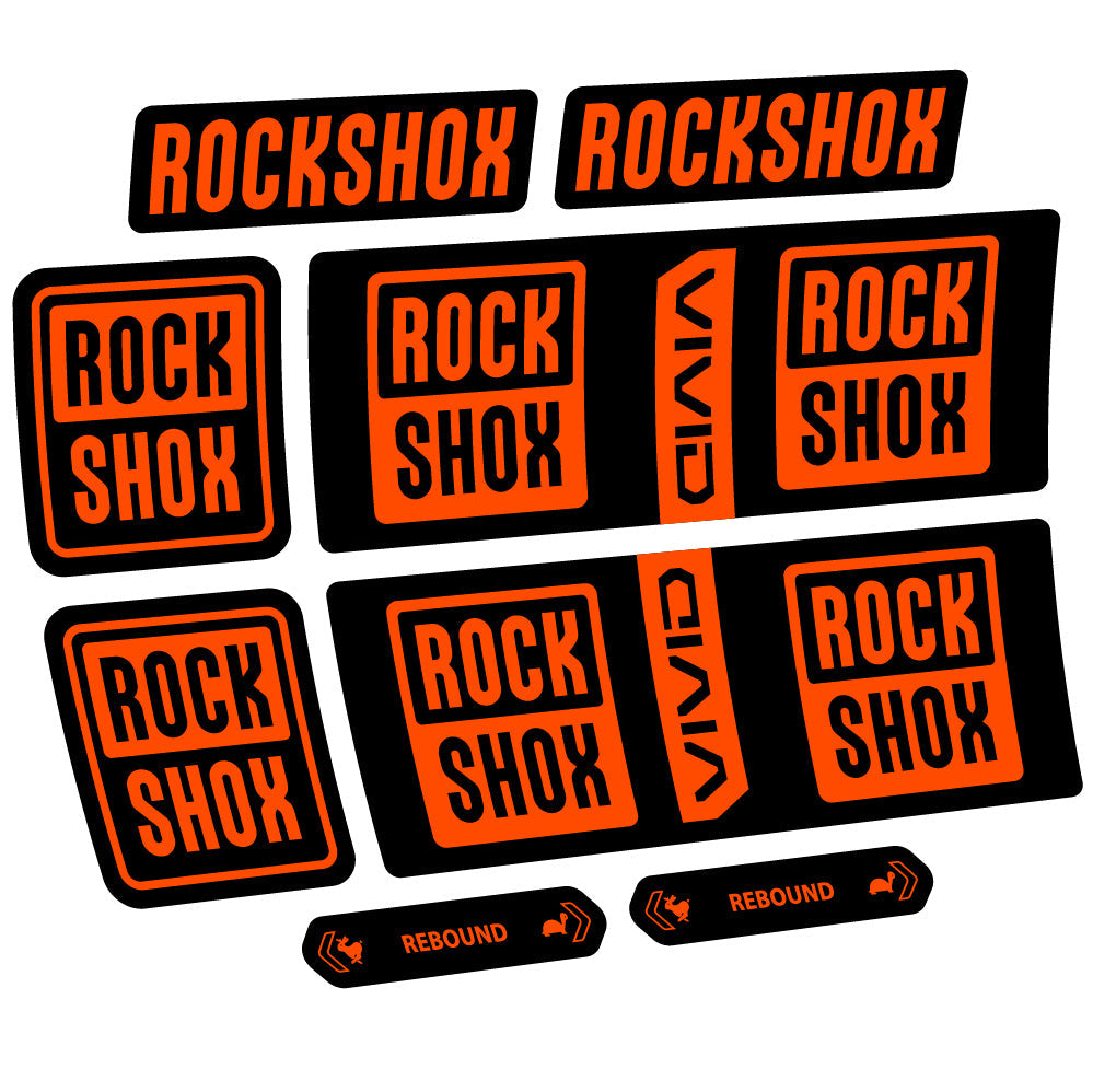 Autocollant RockShox Vivid Coil Base 2025, Shock Absorber, Autocollant Vélo vinyle