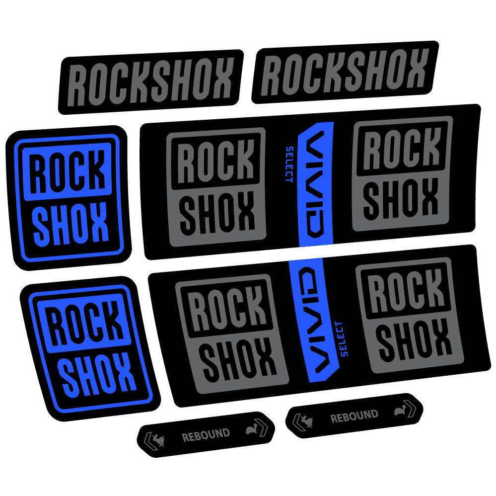 Autocollant RockShox Vivid Coil Select, Shock Absorber, autocollant Vélo vinyle