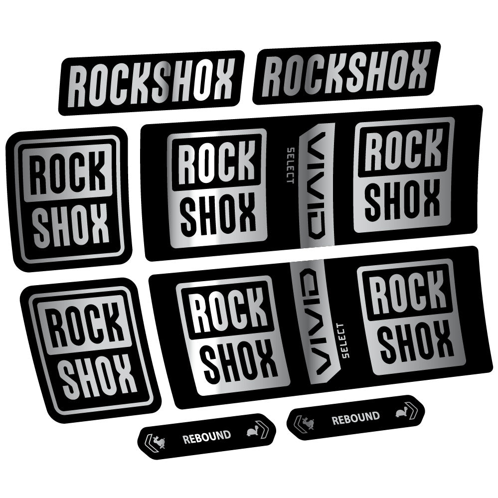 Autocollant RockShox Vivid Coil Select, Shock Absorber, autocollant Vélo vinyle