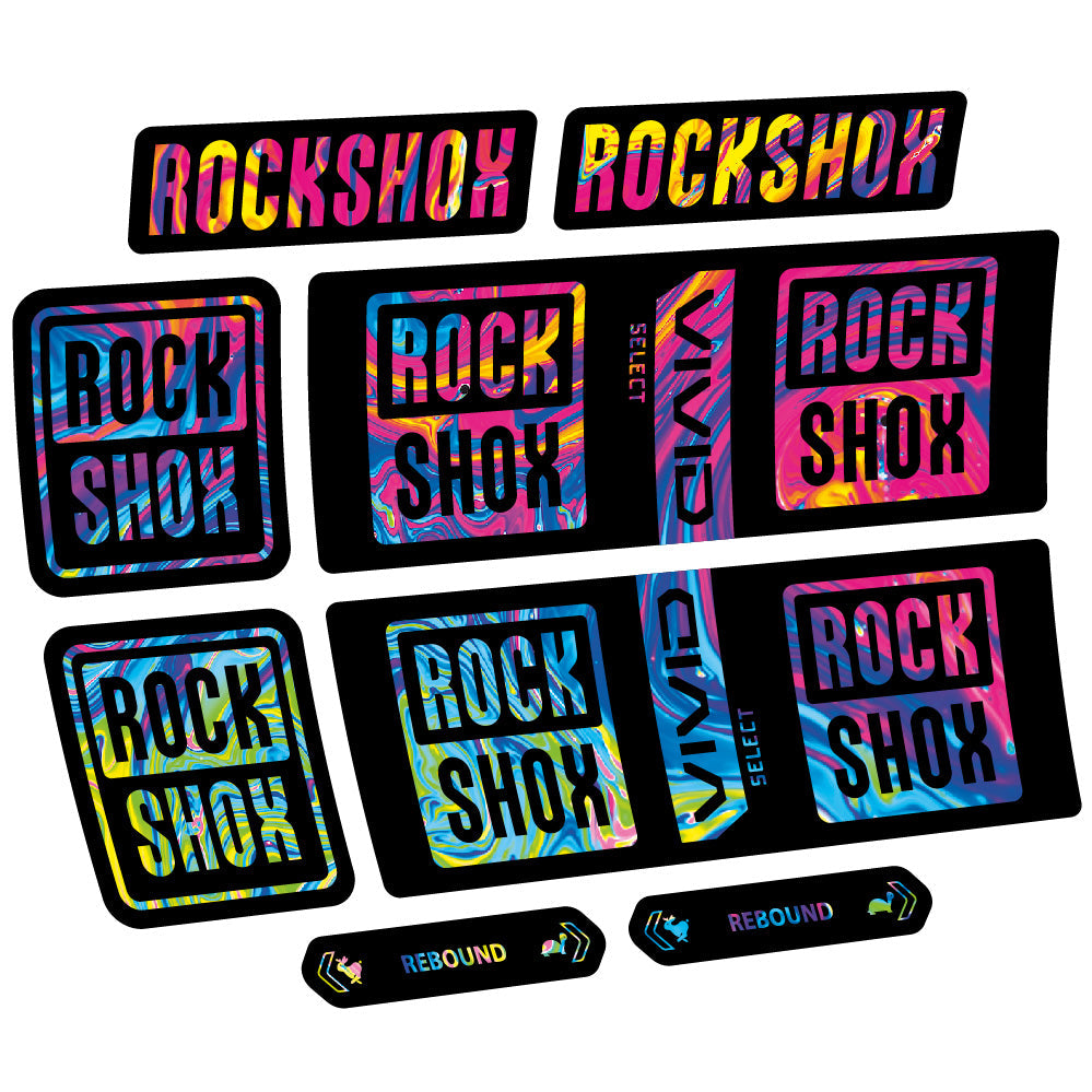 Autocollant RockShox Vivid Coil Select, Shock Absorber, autocollant Vélo vinyle