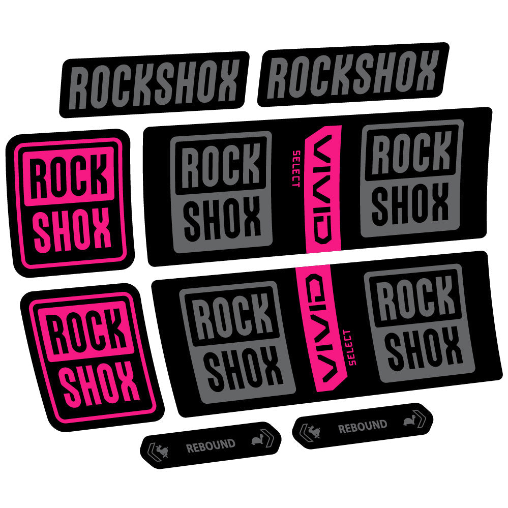 Autocollant RockShox Vivid Coil Select, Shock Absorber, autocollant Vélo vinyle