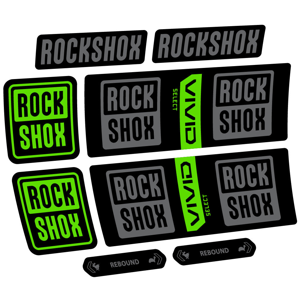 Autocollant RockShox Vivid Coil Select, Shock Absorber, autocollant Vélo vinyle