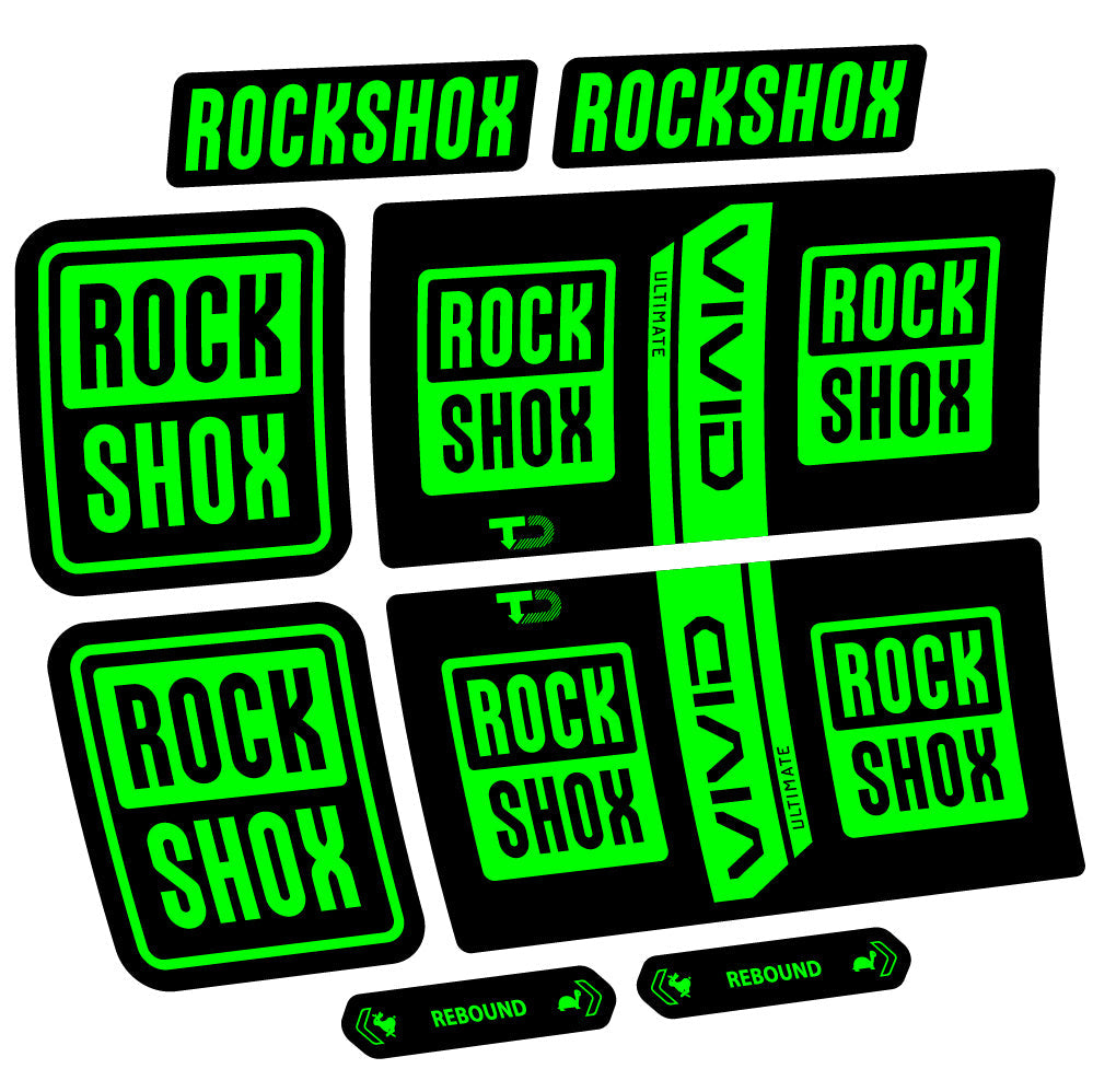 Autocollant RockShox Vivid Coil Ultimate, Shock Absorber, Autocollant vélo vinyle