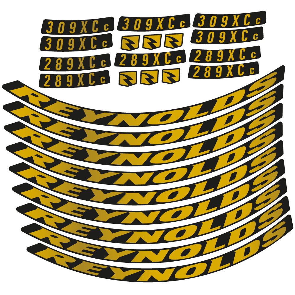 Autocollant Reynolds 309XCc + 209XCc Mountain Wheel Vélo vinyle autocollant