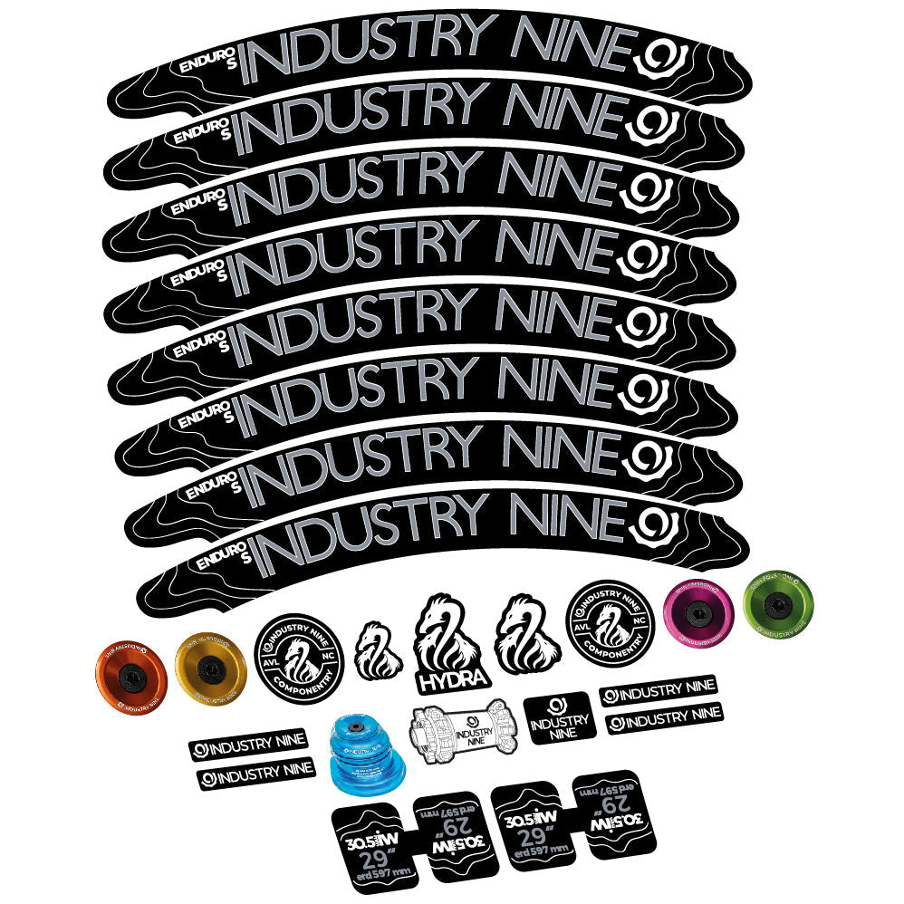 Autocollant Industry Nine Enduro S Hydra, Roues VTT 29, Vélo vinyle sticker