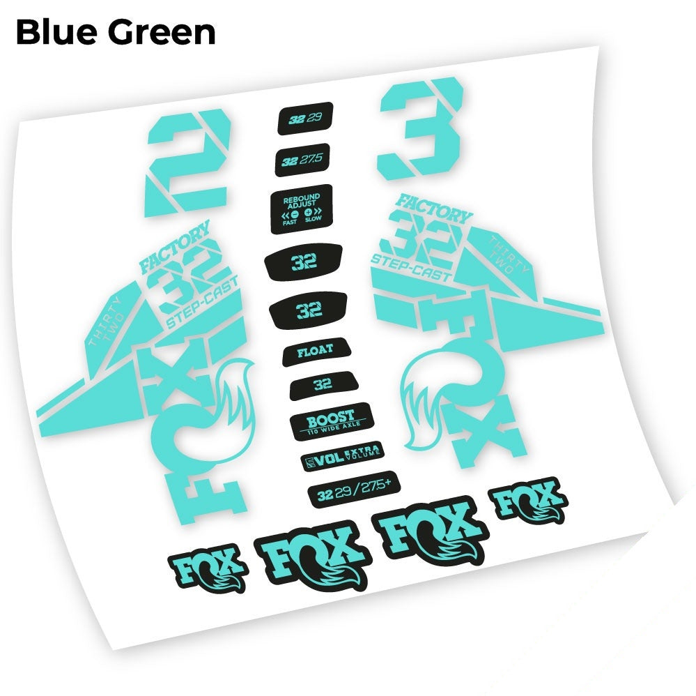 Autocollant Fox 32 Kashima 2021, Fourche 29, Vélo vinyle sticker