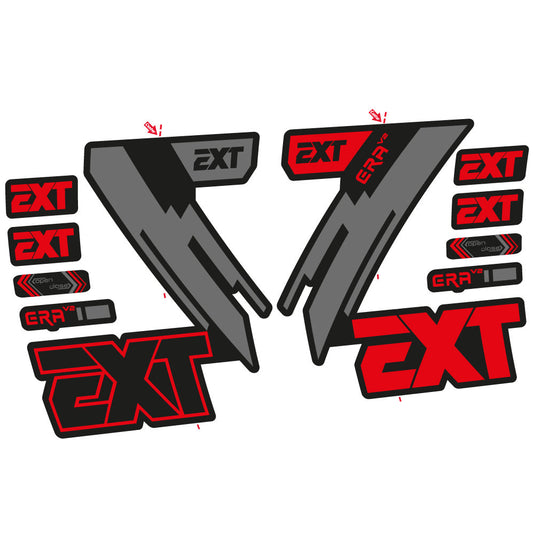 Autocollant EXT Era V2, Fourche 29, Vélo vinyle autocollant