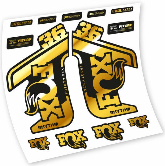 Autocollant Fox 36 Rhythm 2021-2022, Fourche 29, Autocollant Vélo vinyle