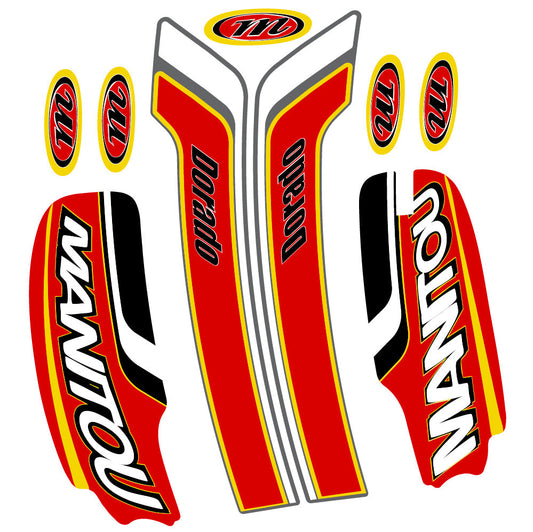 Autocollant Manitou Dorado Pro Expert Comp 2022, Fourche 29, Vélo vinyle sticker