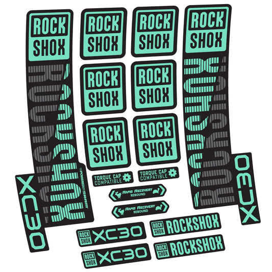Autocollant Rock Shox XC30, Fourche 29, Autocollant vélo vinyle