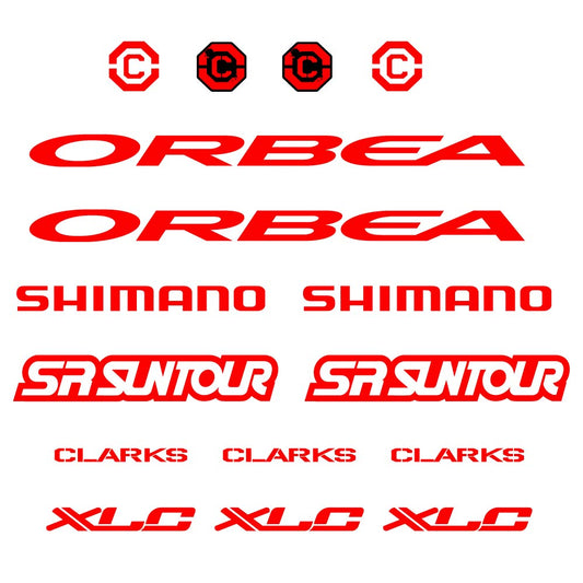 Autocollant Orbea, Shimano, SRSuntour, Clarks, XLC, Cadre, Autocollant Vélo vinyle